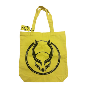 Cyberdog London “Circ” Tote Bag – Neon Yellow with Alien Logo